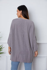 SORTYGO - Heather Grey Relaxed Tunic in