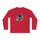 SORTYGO - Skateboard Women Performance Long Sleeve Shirt in Sport Red