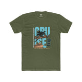 SORTYGO - Cruise Trip Men Fitted T-Shirt in Solid Military Green