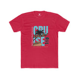 SORTYGO - Cruise Trip Men Fitted T-Shirt in Solid Red