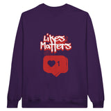 SORTYGO - Likes Matters Men Sweatshirt in Purple