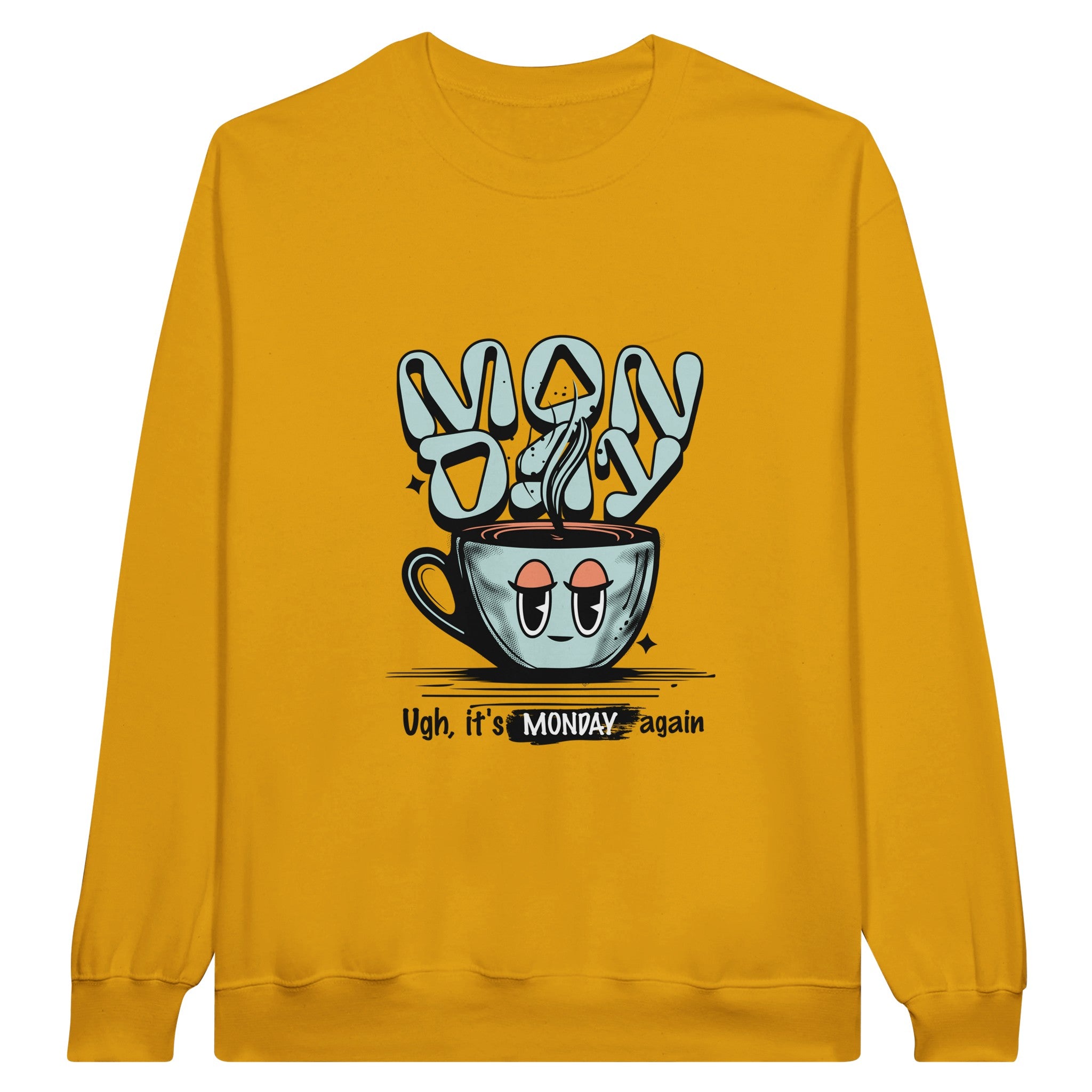 SORTYGO - Monday Men Sweatshirt in Gold
