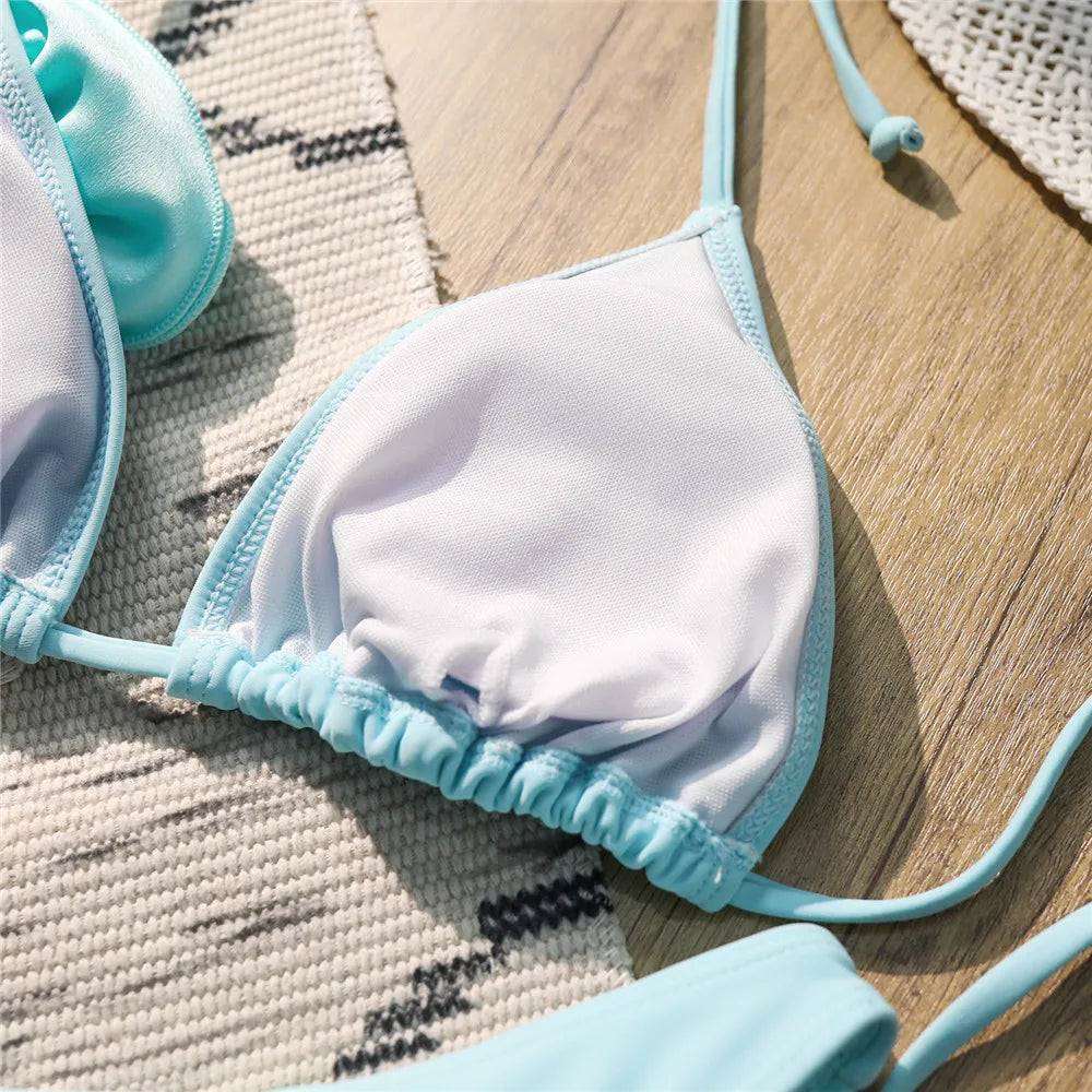 Aqua Bloom 3D Flower Bikini Set - SORTYGO