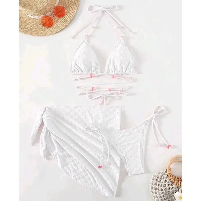 Blossom Halter Bikini Set - SORTYGO