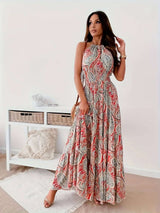 Bohemian Paisley Print Maxi Dress - SORTYGO