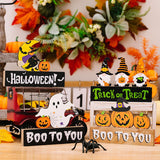 Boo to You Halloween Pumpkin Sign Set - SORTYGO