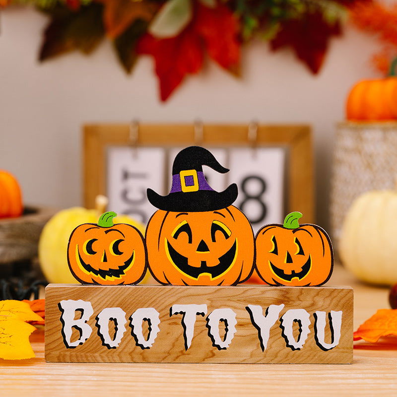 Boo to You Halloween Pumpkin Sign Set - SORTYGO