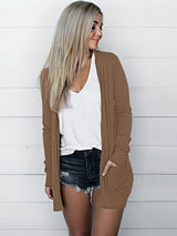 Casual Long Sleeve Knit Cardigan - SORTYGO