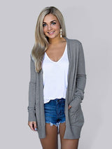 Casual Long Sleeve Knit Cardigan - SORTYGO