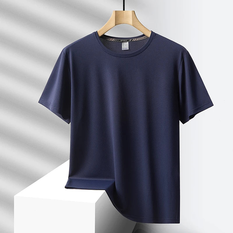 SORTYGO - Quick-Dry Short Sleeve Summer Casual T-Shirt in T888 Dark Blue