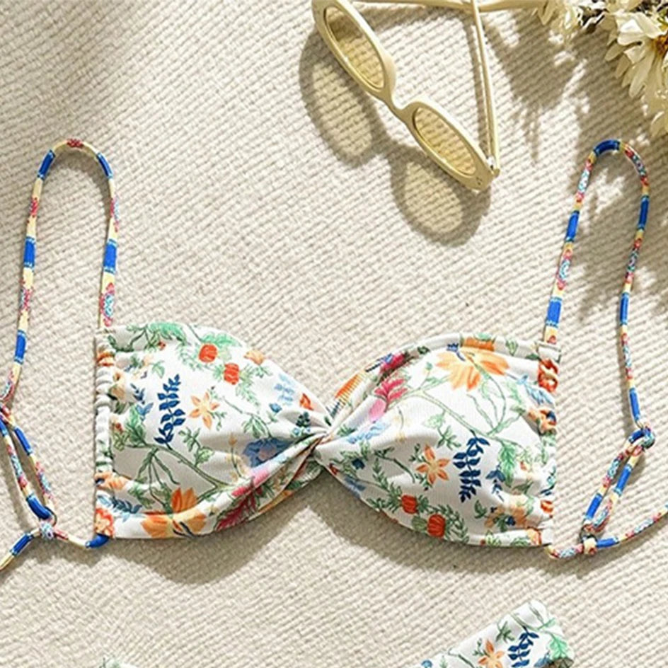 SORTYGO - Sunny Blossoms Floral Bikini Set in