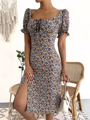 SORTYGO - PrairieChic Floral Midi Dress in