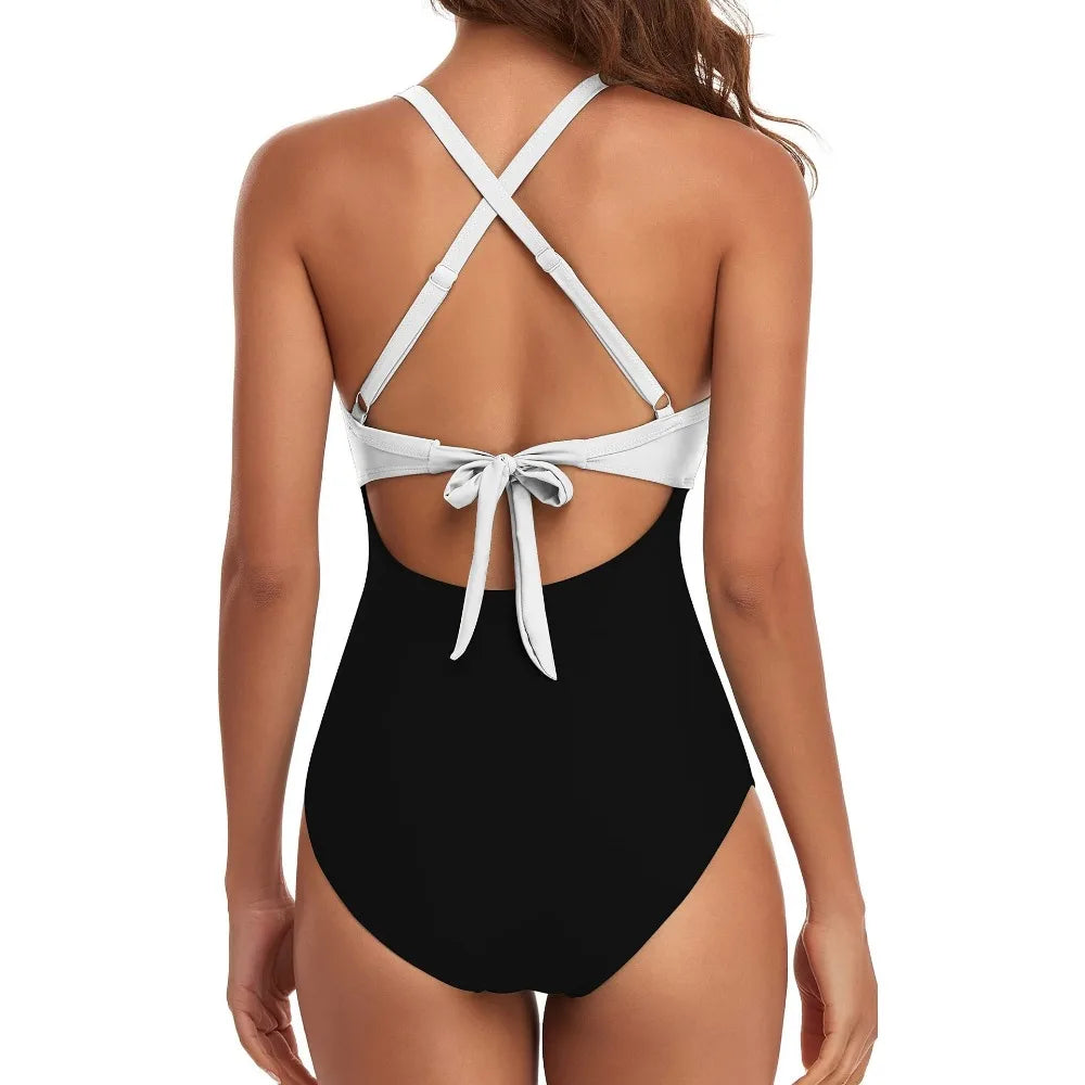 SORTYGO - Tropical Oasis Cut-Out One-Piece Swimsuit in