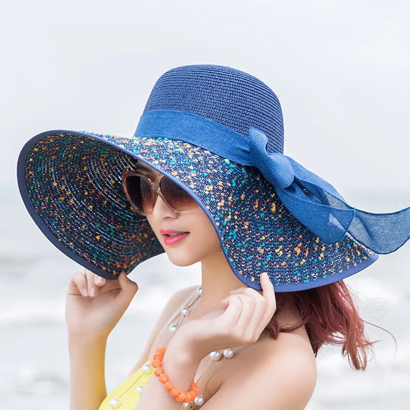 SORTYGO - Summer Seaside Brimmed Straw Hat in 1 One Size