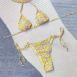 SORTYGO - Sunny Bloom Floral Bikini Set in Yellow