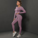 SORTYGO - ZenFlow Seamless Yoga Set in Light Purple