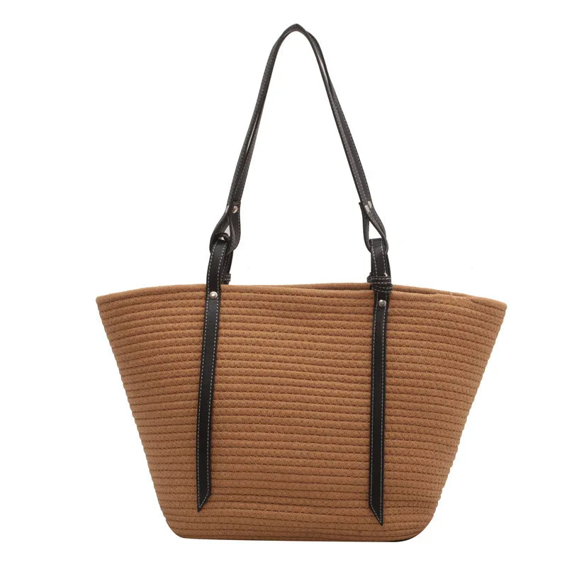 SORTYGO - Rope Woven Tote in Khaki One Size