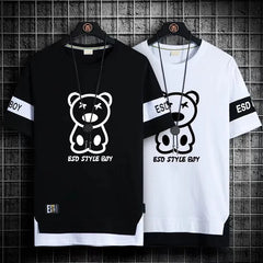 SORTYGO - Urban Bear Graphic Oversize Streetwear T-Shirt in