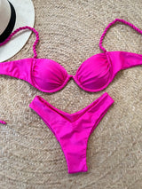 SORTYGO - Scarlet Charm Underwire Bikini Set in Fuchsia