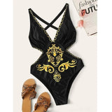 SORTYGO - Ornate Elegance One-Piece Swimsuit in