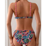 SORTYGO - Floral Fiesta Halter Bikini Set in