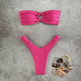 SORTYGO - Elegant Brazilian Bikini Set in Pink