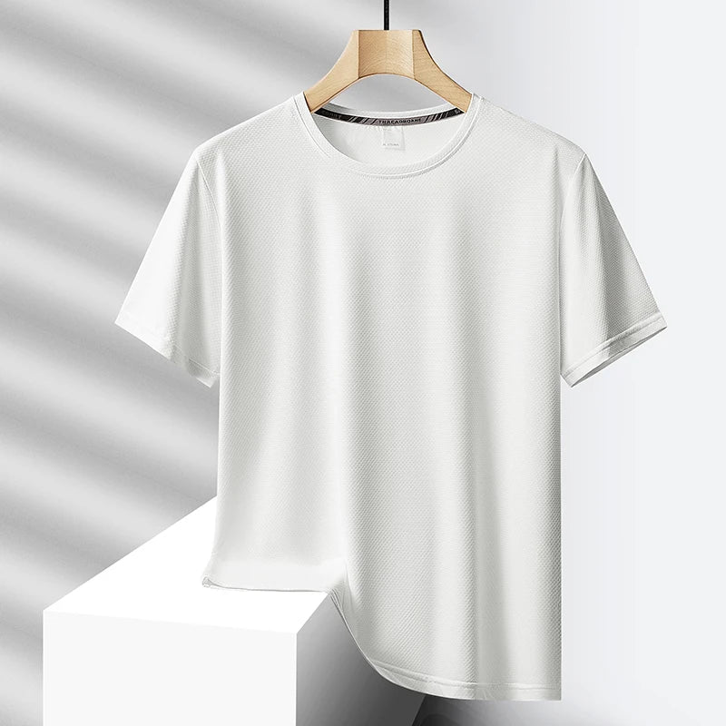 SORTYGO - Quick-Dry Short Sleeve Summer Casual T-Shirt in T888 White