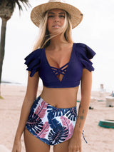 SORTYGO - Radiant Beach Ruffle Bikini Set in HYX2306B1