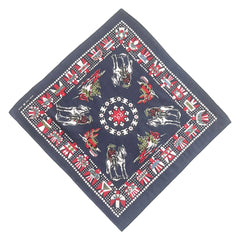 SORTYGO - Western Rodeo Cowboy Bandana in Trojan point 55 X 55cm