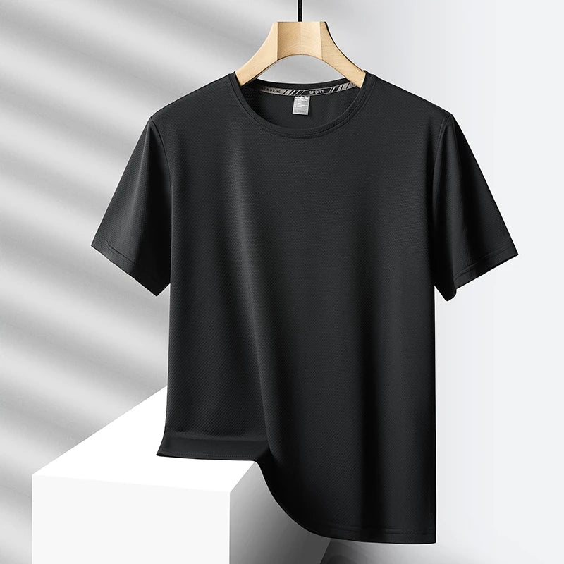 SORTYGO - Quick-Dry Short Sleeve Summer Casual T-Shirt in T888 Black