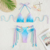 SORTYGO - Sunset Dreams Gradient Bikini Set in Blue