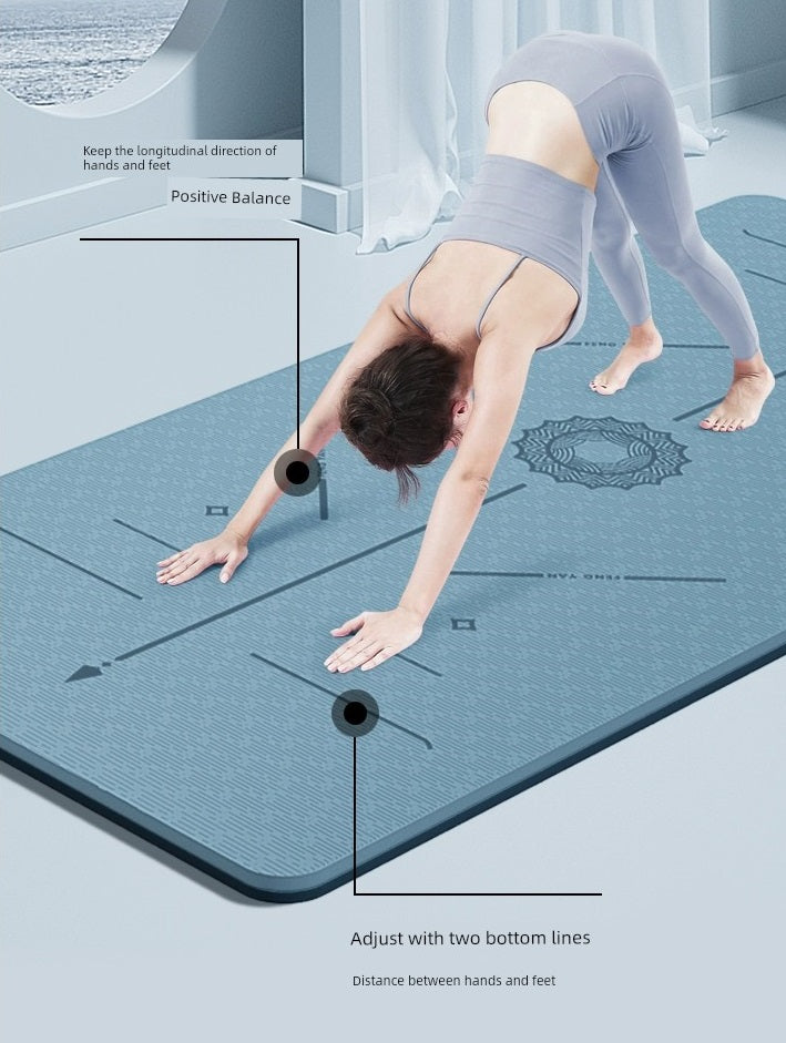 SORTYGO - Eco-Friendly Non-Slip Yoga Mat with Carrying Strap in