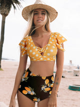 SORTYGO - Radiant Beach Ruffle Bikini Set in HYX2306O1