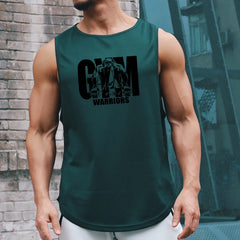 SORTYGO - MuscleMax Quick-Dry Moisture-Wicking Tank Top in Green