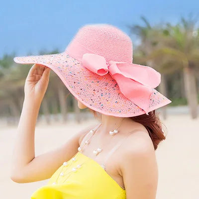 SORTYGO - Summer Seaside Brimmed Straw Hat in 3 One Size