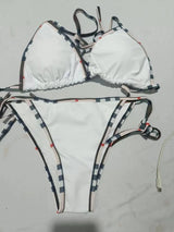 SORTYGO - Sunset Glow Triangle Bikini Set in White