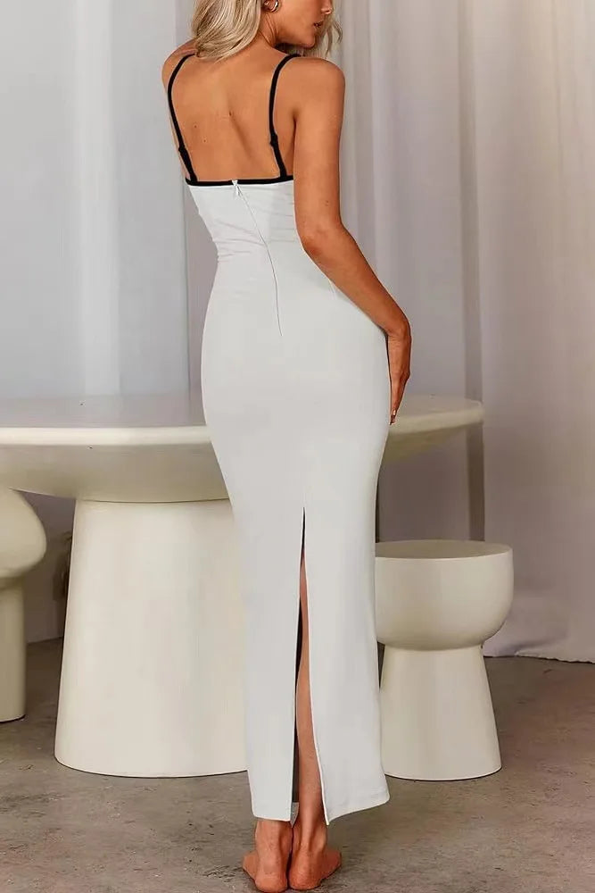 SORTYGO - Elegant Sheath Maxi Dress in