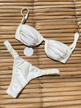 SORTYGO - Scarlet Charm Underwire Bikini Set in White Style 1