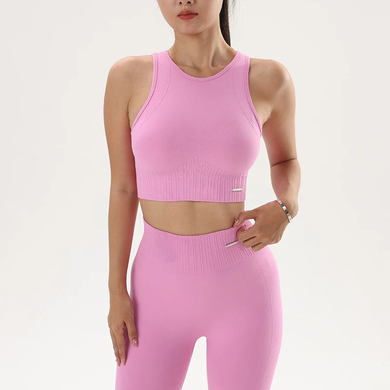 SORTYGO - VitalityFit Seamless Yoga Set in Pink suits
