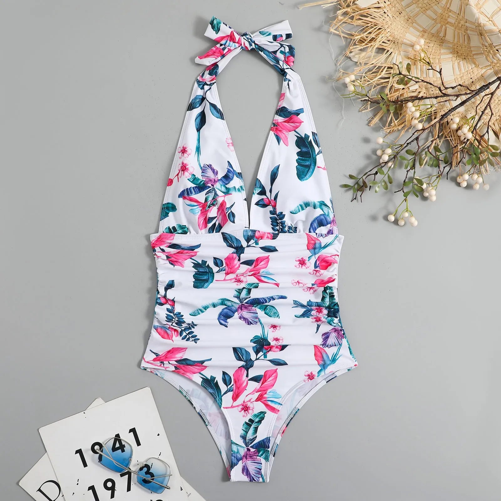 SORTYGO - Tropical Escape One-Piece Swimsuit in