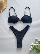 SORTYGO - Scarlet Charm Underwire Bikini Set in Navy Blue