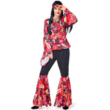 SORTYGO - Retro Flower Power Hippie Costume Set in