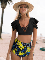 SORTYGO - Radiant Beach Ruffle Bikini Set in HYX2306