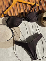SORTYGO - Scarlet Charm Underwire Bikini Set in Black Style 2