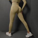 SORTYGO - FlexBoost Seamless Workout Leggings in Khaki