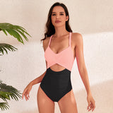 SORTYGO - Versatile Chic Cut-Out One-Piece Swimsuit in Pink