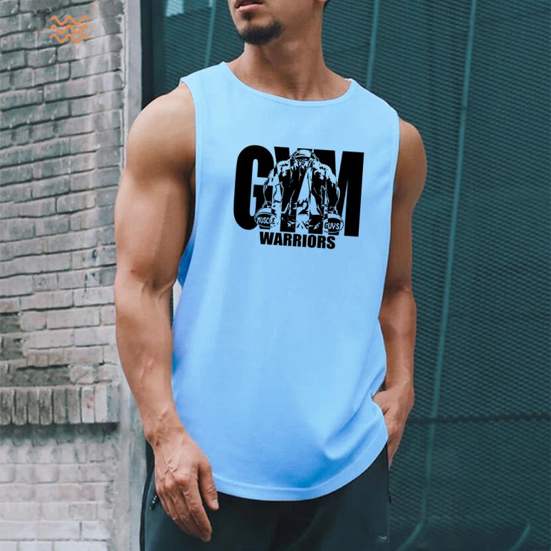 SORTYGO - MuscleMax Quick-Dry Moisture-Wicking Tank Top in Blue