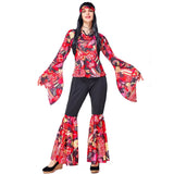 SORTYGO - Retro Flower Power Hippie Costume Set in