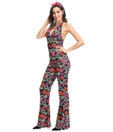 SORTYGO - Retro Flower Power Hippie Costume Set in