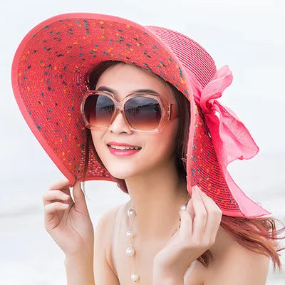 SORTYGO - Summer Seaside Brimmed Straw Hat in 2 One Size